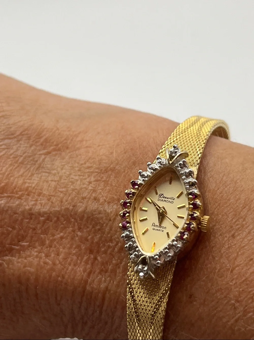 Diamond Deauville gold tone